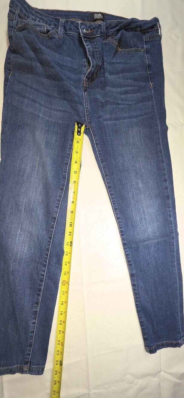 Simple Society Women's Blue RN 155481 Straight Leg Jeans Size 15/32 Sku 239